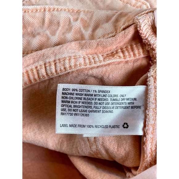 Universal Thread Women's Jeans Shorts Vintage Midi Cotton Mid Rise Peach SZ 0/25 - Picture 12 of 14